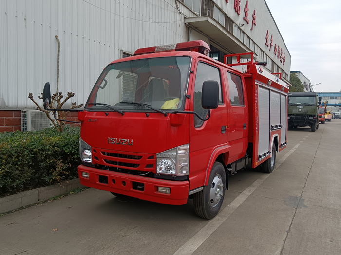 5噸消防灑水車_水罐消防車_2.5噸化工園區消防車_重汽消防車報價，質量好