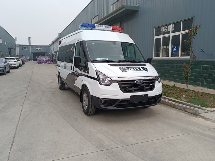 福特V348囚車 監(jiān)獄看守所9-15座柴油囚車 陜西福特V348手動擋2.2T囚車