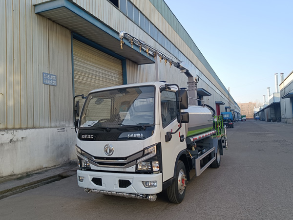 東風多利卡10方12方鐵路抑塵車_凈化抑塵車國六5噸鐵路抑塵車_消毒防疫灑水車功能全_煤場霧炮抑塵車_15噸噴桿折臂式降塵車